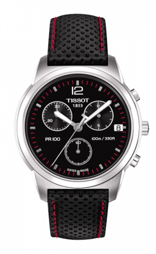 Tissot PR 100 Chronograph Quartz 38 Stainless Steel / Black / Strap T049.417.16.057.00 Tissot PR 100 Chronograph Quartz 38 Stainless Steel / Black / Strap T049.417.16.057.00