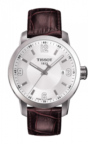 Tissot PRC 200 Quartz Silver Brown Leather T055.410.16.017.01 Tissot PRC 200 Quartz Silver Brown Leather T055.410.16.017.01