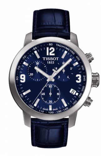 Tissot PRC 200 Quartz Chronograph Blue Leather T055.417.16.047.00 Tissot PRC 200 Quartz Chronograph Blue Leather T055.417.16.047.00