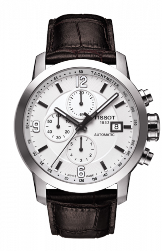 Tissot PRC 200 Automatic Chronograph Silver Leather T055.427.16.017.00 Tissot PRC 200 Automatic Chronograph Silver Leather T055.427.16.017.00