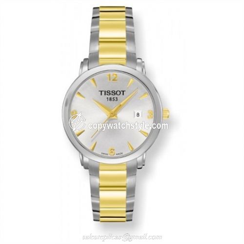Tissot Everytime Small Stainless Steel / Yellow Gold PVD / Silver / Bracelet T057.210.22.037.00 Tissot Everytime Small Stainless Steel / Yellow Gold PVD / Silver / Bracelet T057.210.22.037.00