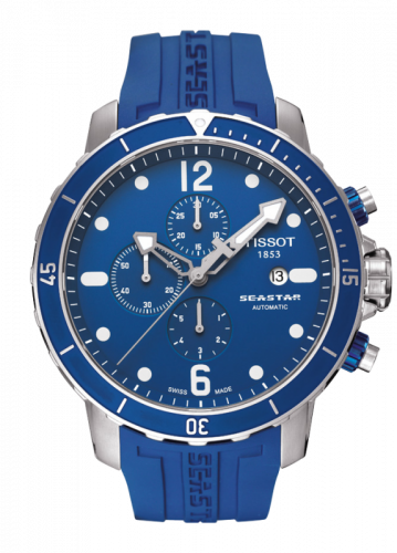 Tissot Seastar 1000 Automatic Chronograph Blue Rubber T066.427.17.047.00