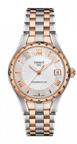 Tissot Lady 80 Automatic Stainless Steel / PVD Gold / MOP T072.207.22.118.01 Tissot Lady 80 Automatic Stainless Steel / PVD Gold / MOP T072.207.22.118.01