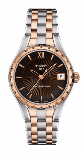 Tissot Lady 80 Automatic Stainless Steel / PVD Gold / Brown T072.207.22.298.00 Tissot Lady 80 Automatic Stainless Steel / PVD Gold / Brown T072.207.22.298.00