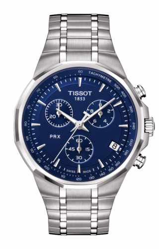 Tissot PRX Chronograph Quartz Stainless Steel / Blue T077.417.11.041.00 Tissot PRX Chronograph Quartz Stainless Steel / Blue T077.417.11.041.00