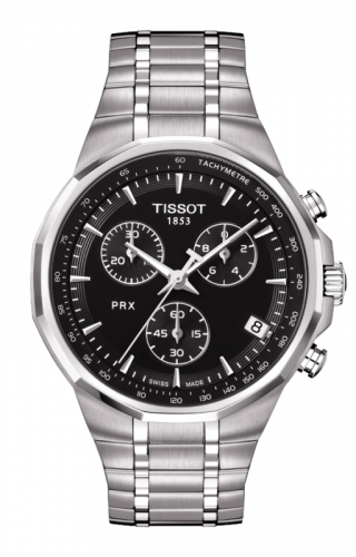 Tissot PRX Chronograph Quartz Stainless Steel / Black T077.417.11.051.00 Tissot PRX Chronograph Quartz Stainless Steel / Black T077.417.11.051.00
