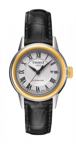 Tissot Carson Automatic 29.5 Stainless Steel / Yellow Gold PVD / Silver / Strap T085.207.26.013.00 Tissot Carson Automatic 29.5 Stainless Steel / Yellow Gold PVD / Silver / Strap T085.207.26.013.00