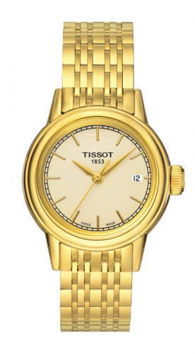 Tissot Carson Quartz 29.7 Yellow Gold PVD / Champagne / Bracelet T085.210.33.021.00 Tissot Carson Quartz 29.7 Yellow Gold PVD / Champagne / Bracelet T085.210.33.021.00