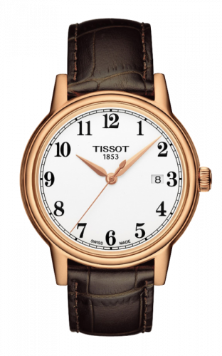 Tissot Carson Quartz 40 Rose Gold PVD / White / Strap T085.410.36.012.00 Tissot Carson Quartz 40 Rose Gold PVD / White / Strap T085.410.36.012.00