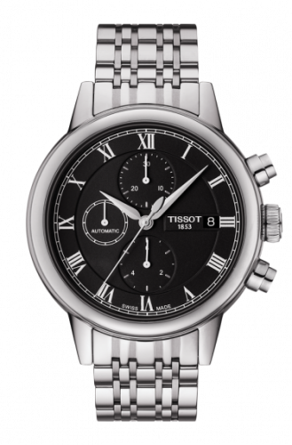 Tissot Carson Automatic Chronograph 42.3 Stainless Steel / Black / Bracelet T085.427.11.053.00 Tissot Carson Automatic Chronograph 42.3 Stainless Steel / Black / Bracelet T085.427.11.053.00