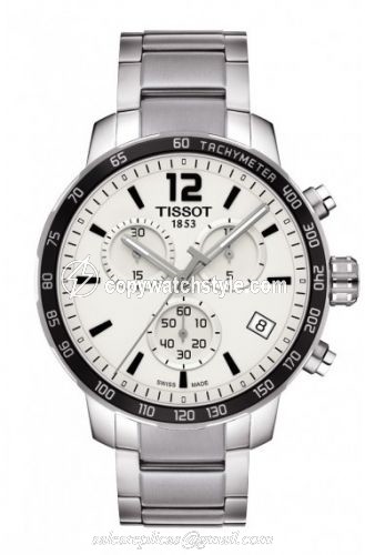 Tissot Quickster Chronograph Stainless Steel / Silver / Bracelet T095.417.11.037.00 Tissot Quickster Chronograph Stainless Steel / Silver / Bracelet T095.417.11.037.00