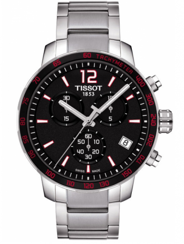 Tissot Quickster Chronograph Stainless Steel / Black / Bracelet T095.417.11.057.00 Tissot Quickster Chronograph Stainless Steel / Black / Bracelet T095.417.11.057.00