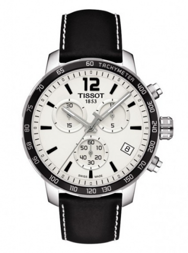 Tissot Quickster Chronograph Stainless Steel / White T095.417.16.037.00 Tissot Quickster Chronograph Stainless Steel / White T095.417.16.037.00