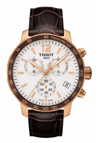 Tissot Quickster Chronograph Rose PVD / Silver T095.417.36.037.00 Tissot Quickster Chronograph Rose PVD / Silver T095.417.36.037.00