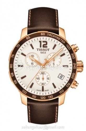 Tissot Quickster Chronograph Rose PVD / Silver T095.417.36.037.02