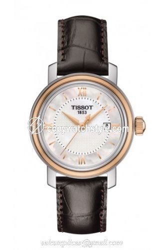 Tissot Bridgeport Quartz 29 Stainless Steel / Rose Gold PVD / MOP / Strap T097.010.26.118.00 Tissot Bridgeport Quartz 29 Stainless Steel / Rose Gold PVD / MOP / Strap T097.010.26.118.00
