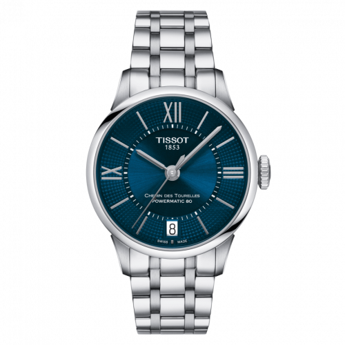 Tissot Chemin Des Tourelles Powermatic 80 32 Stainless Steel / Blue / Bracelet T099.207.11.048.00 Tissot Chemin Des Tourelles Powermatic 80 32 Stainless Steel / Blue / Bracelet T099.207.11.048.00