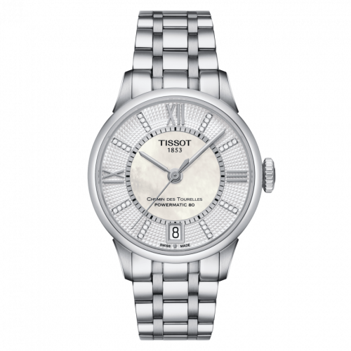 Tissot Chemin Des Tourelles Powermatic 80 32 Stainless Steel / MOP / Bracelet T099.207.11.116.00 Tissot Chemin Des Tourelles Powermatic 80 32 Stainless Steel / MOP / Bracelet T099.207.11.116.00