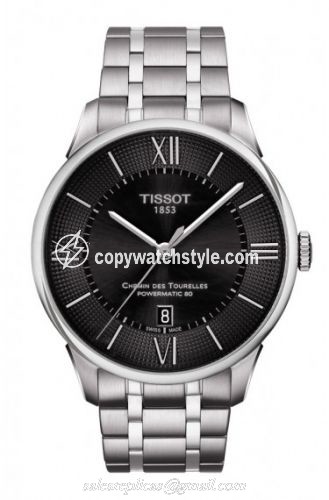 Tissot Chemin des Tourelles Powermatic 80 Black Roman / Bracelet T099.407.11.058.00 Tissot Chemin des Tourelles Powermatic 80 Black Roman / Bracelet T099.407.11.058.00