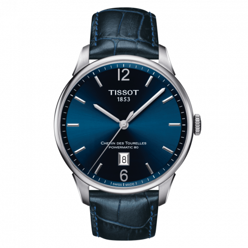 Tissot Chemin Des Tourelles Powermatic 80 42 Stainless Steel / Blue / Strap T099.407.16.047.00