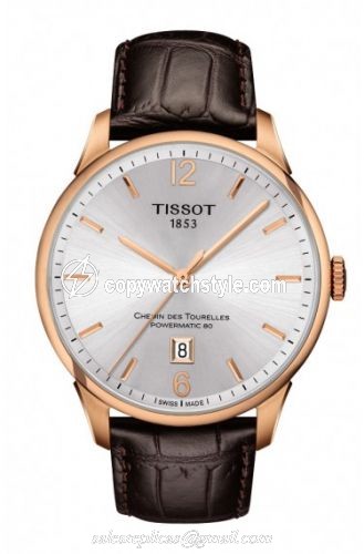 Tissot Chemin des Tourelles Powermatic 80 Rose PVD / Silver T099.407.36.037.00 Tissot Chemin des Tourelles Powermatic 80 Rose PVD / Silver T099.407.36.037.00