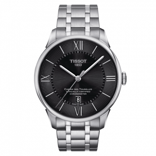 Tissot Chemin Des Tourelles Powermatic 80 COSC 42 Stainless Steel / Black / Bracelet T099.408.11.058.00