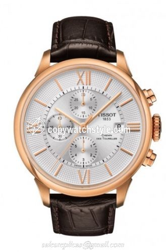 Tissot Chemin des Tourelles Automatic Chronograph PVD Gold / Silver T099.427.36.038.00 Tissot Chemin des Tourelles Automatic Chronograph PVD Gold / Silver T099.427.36.038.00