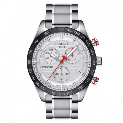 Tissot PRS 516 Chronograph Quartz Stainless Stainless Steel / Silver / Bracelet T100.417.11.031.00 Tissot PRS 516 Chronograph Quartz Stainless Stainless Steel / Silver / Bracelet T100.417.11.031.00
