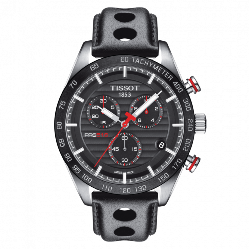 Tissot PRS 516 Chronograph Quartz Stainless Steel / Black / Strap T100.417.16.051.00 Tissot PRS 516 Chronograph Quartz Stainless Steel / Black / Strap T100.417.16.051.00