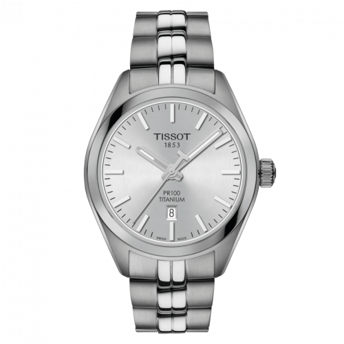 Tissot PR 100 Quartz 33 Titanium / Silver / Bracelet T101.210.44.031.00 Tissot PR 100 Quartz 33 Titanium / Silver / Bracelet T101.210.44.031.00