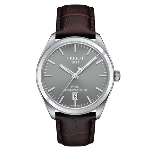 Tissot PR 100 Powermatic 80 39 Stainless Steel / Grey / Strap T101.407.16.071.00 Tissot PR 100 Powermatic 80 39 Stainless Steel / Grey / Strap T101.407.16.071.00