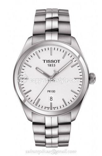 Tissot PR 100 Quartz 39 Stainless Steel / Silver / Bracelet T101.410.11.031.00