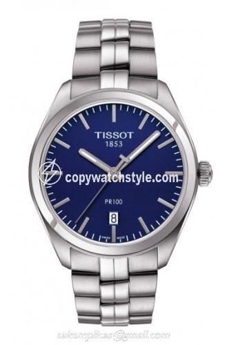 Tissot PR 100 Quartz 39 Stainless Steel / Blue / Bracelet T101.410.11.041.00 Tissot PR 100 Quartz 39 Stainless Steel / Blue / Bracelet T101.410.11.041.00