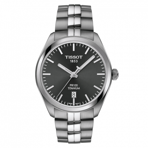Tissot PR 100 Quartz 39 Titanium / Grey / Bracelet T101.410.44.061.00 Tissot PR 100 Quartz 39 Titanium / Grey / Bracelet T101.410.44.061.00
