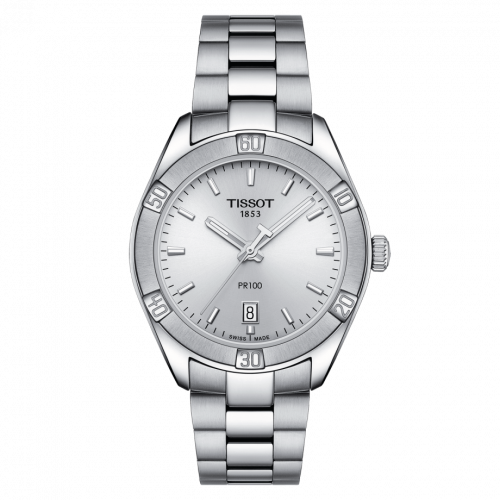 Tissot PR 100 Sport Chic 36 Stainless Steel / Silver / Bracelet T101.910.11.031.00 Tissot PR 100 Sport Chic 36 Stainless Steel / Silver / Bracelet T101.910.11.031.00