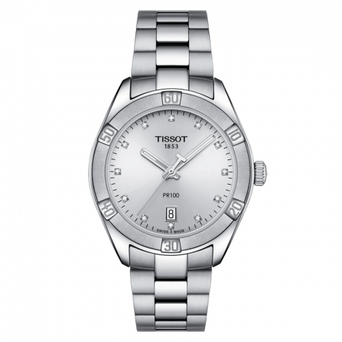 Tissot PR 100 Sport Chic 36 Stainless Steel / Silver / Bracelet T101.910.11.036.00 Tissot PR 100 Sport Chic 36 Stainless Steel / Silver / Bracelet T101.910.11.036.00