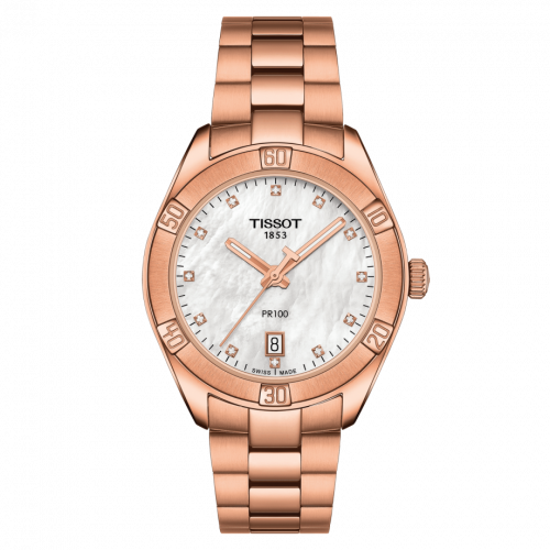 Tissot PR 100 Sport Chic 36 Rose Gold PVD / MOP / Bracelet T101.910.33.116.00 Tissot PR 100 Sport Chic 36 Rose Gold PVD / MOP / Bracelet T101.910.33.116.00