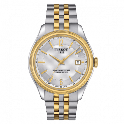 Tissot Ballade Powermatic 80 41 Stainless Steel / Yellow Gold PVD / Silver / Bracelet T108.408.22.037.00 Tissot Ballade Powermatic 80 41 Stainless Steel / Yellow Gold PVD / Silver / Bracelet T108.408.22.037.00