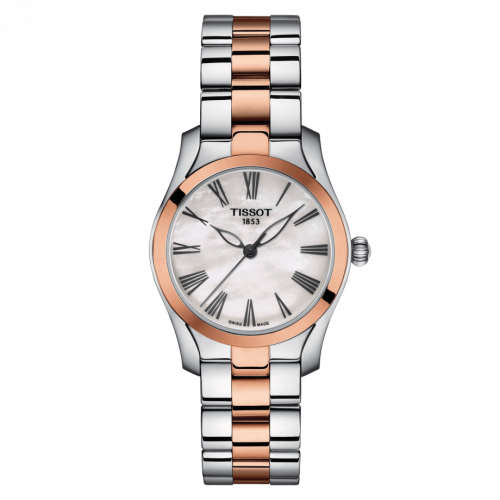Tissot T-Wave Stainless Steel / PVD Gold / MOP T112.210.22.113.01