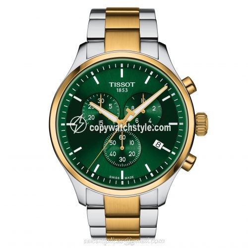 Tissot Chrono XL Classic Two Tone / Green / Bracelet T116.617.22.091.00