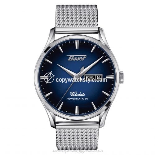 Tissot Visodate Powermatic 80 Stainless Steel / Blue / Bracelet T118.430.11.041.00 Tissot Visodate Powermatic 80 Stainless Steel / Blue / Bracelet T118.430.11.041.00