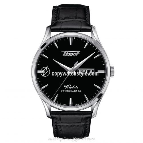 Tissot Visodate Powermatic 80 Stainless Steel / Black / Strap T118.430.16.051.00