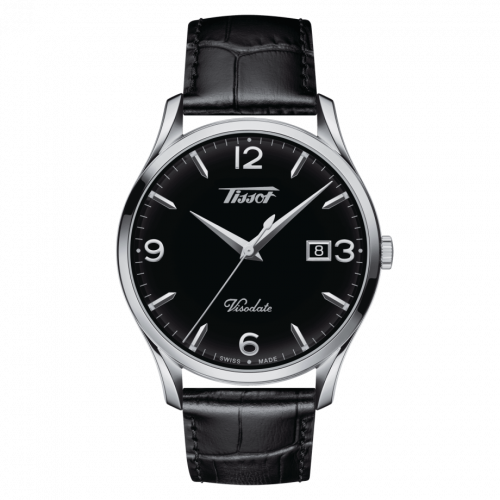 Tissot Visodate Quartz 40 Stainless Steel / Black / Strap T118.410.16.057.00
