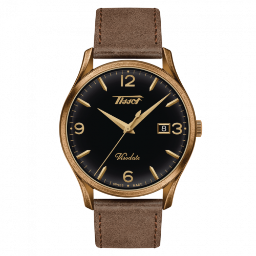 Tissot Visodate Quartz 40 Bronze PVD / Black / Strap T118.410.36.057.00 Tissot Visodate Quartz 40 Bronze PVD / Black / Strap T118.410.36.057.00