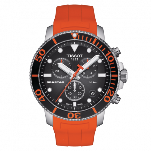 Tissot Seastar 1000 Chronograph Quartz 45.5 Stainless Steel / Black / Rubber T120.417.17.051.01 Tissot Seastar 1000 Chronograph Quartz 45.5 Stainless Steel / Black / Rubber T120.417.17.051.01