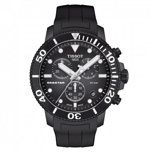 Tissot Seastar 1000 Chronograph Quartz 45.5 PVD / Black / Rubber T120.417.37.051.02 Tissot Seastar 1000 Chronograph Quartz 45.5 PVD / Black / Rubber T120.417.37.051.02