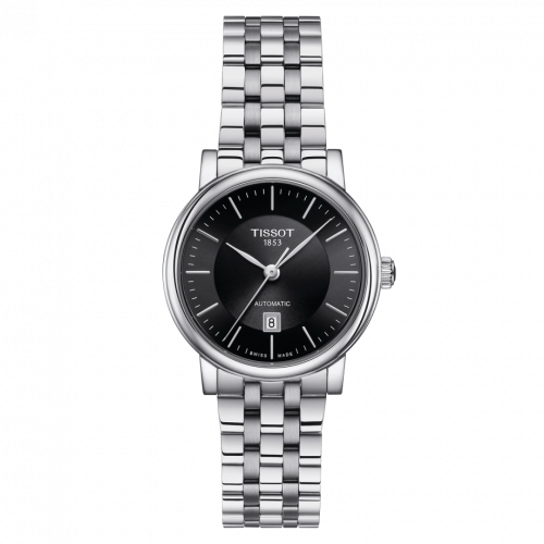 Tissot Carson Premium Automatic 30 Stainless Steel / Black / Bracelet T122.207.11.051.00 Tissot Carson Premium Automatic 30 Stainless Steel / Black / Bracelet T122.207.11.051.00