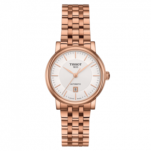 Tissot Carson Premium Automatic 30 Rose Gold PVD / Silver / Bracelet T122.207.33.031.00 Tissot Carson Premium Automatic 30 Rose Gold PVD / Silver / Bracelet T122.207.33.031.00