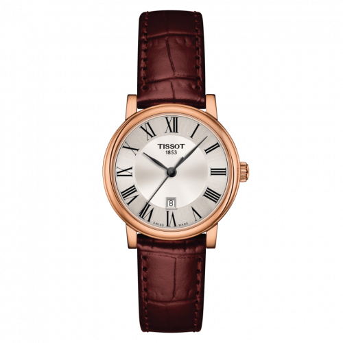 Tissot Carson Premium Quartz 30 Rose Gold PVD / Silver / Strap T122.210.36.033.00 Tissot Carson Premium Quartz 30 Rose Gold PVD / Silver / Strap T122.210.36.033.00