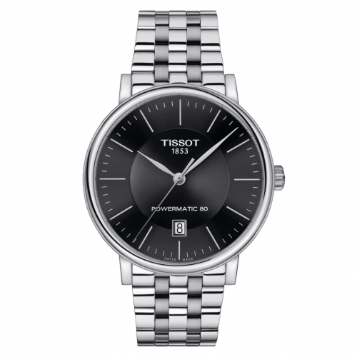 Tissot Carson Premium Powermatic 80 Stainless Steel / Black / Bracelet T122.407.11.051.00 Tissot Carson Premium Powermatic 80 Stainless Steel / Black / Bracelet T122.407.11.051.00